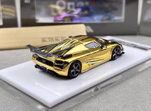 Load image into Gallery viewer, HKM 1:64 Electroplated Gold One 1 Racing Sports Model Diecast Metal Car New Collection
