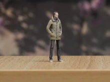 Load image into Gallery viewer, 1:64 Painted Figure Model Miniature Resin Diorama Sand Cool Causl Wear Man Stand
