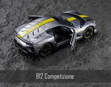 Load image into Gallery viewer, Bburago 1:64 Gray Ferrari 812 Competizione Sports Model Diecast Metal Car New Collection
