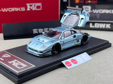 Load image into Gallery viewer, Star 1:64 Ice Blue F40 LBWK Racing Sports Model Diecast Metal Car New Collection
