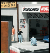 Load image into Gallery viewer, 1:64 Painted Figure Model Miniature Resin Diorama Toy Sand Black Outfit Man
