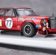 Load image into Gallery viewer, Glory 1:64 HEC Red 300SEL AMG #77 Sedan Sports Model Diecast Metal Car New Collection
