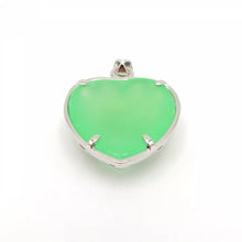 Load image into Gallery viewer, Nature Jade Heart Pendant Necklace Gift Jewelry charm Blessing Fortune Lucky l
