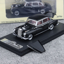 Load image into Gallery viewer, GFCC 1:64 Black 1959 300D Classic Vintage Sports Model Diecast Metal Car BN
