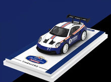 Load image into Gallery viewer, TM 1:64 Blue VW T1 992 GT3 Trailer Figure Sports Model Diecast Metal Car New Collection
