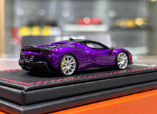 Load image into Gallery viewer, U2 1:64 Purple SF90 Stradale Coupe Hard Top Sports Model Diecast Resin Car New Collection
