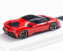 Load image into Gallery viewer, MJ 1:64 Red SF90 Hard Top Racing Sports Model Diecast Metal Car New Collection

