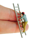 Load image into Gallery viewer, 1:64 Painted Figure Mini Model Miniature Resin Diorama Sand Boy With Ladder Man
