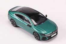 Load image into Gallery viewer, GCD 1:64 Green Volkswagen Arteon R CC Coupe Sports Roof Box Model Toy Metal Car BN
