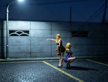 Load image into Gallery viewer, 1:64 Painted Figure Miniature Mini Resin Model Diorama Sexy Lady Stop Car Set
