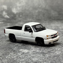 Load image into Gallery viewer, Para 1:64 White Silverado Single Cab Pickup Truck Model Diecast Metal Car New Collection
