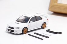 Load image into Gallery viewer, 1:64 Furuya White Impreza WRX STI VIII 8 Sedan Model Diecast Metal Car New Collection
