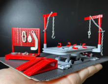 Load image into Gallery viewer, 1:64 Beam Calibrator Car Body Repair Garage Scene Model Resin Sand Display
