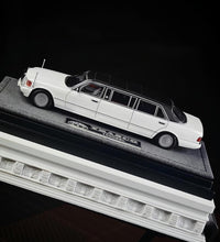 Load image into Gallery viewer, MZS 1:64 HEC White W126 1000Sel  Luxury Limousine Model Diecast Metal Car New Collection
