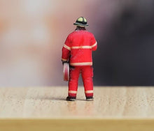 Load image into Gallery viewer, 1:64 Painted Figure Model Miniature Resin Diorama Sand Fire Man Firefighter Toy
