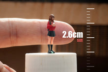 Load image into Gallery viewer, 1:64 Painted Figure Model Miniature Resin Diorama Toy Sand Red Top Pretty Girl
