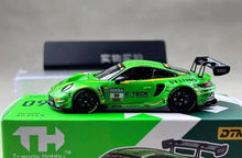 Load image into Gallery viewer, TH 1:64 Green 911 GT3 R 2024 DTM #90 Racing Sports Model Diecast Metal Car New Collection
