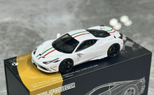 Load image into Gallery viewer, TOC 1:64 White FE458 Speciale Sports Model Diecast Metal Car New Collection
