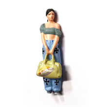 Load image into Gallery viewer, 1:64 Painted Figure Mini Model Miniature Resin Diorama Trendy Fashion Girl Lady
