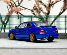 Load image into Gallery viewer, 1:64 Furuya Blue Impreza WRX STI VII 7 Sedan Sport Model Diecast Metal Car New Collection
