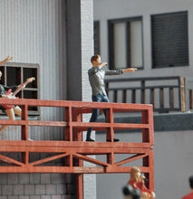 Load image into Gallery viewer, 1:64 Painted Figure Mini Model Toy Miniature Car Scenes Resin Man Singer Singing
