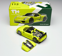 Load image into Gallery viewer, TH 1:64 Yellow 918 Spyder Sports Model Diecast Metal Car New Collection
