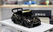 Load image into Gallery viewer, KR 1:64 Black LBWK GTR R35 Cute Q Sports Model Diecast Resin Car New Collection
