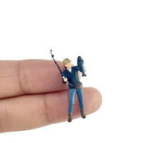 Load image into Gallery viewer, 1:64 Painted Figure Mini Model Miniature Resin Diorama Go Fishing Fisherman Toy
