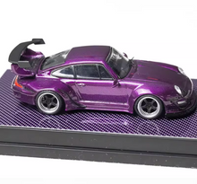 Load image into Gallery viewer, Flame 1:64 Purple Carbon RWB 993 Sports Model Diecast Metal Car New Collection
