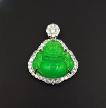 Load image into Gallery viewer, Nature Jade Laughing Buddha Pendant Necklace Gift Jewelry charm Blessing New H
