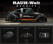 Load image into Gallery viewer, TM 1:64 Black RWB Beetle Widebody Sports Figure Model Diecast Metal Car New
