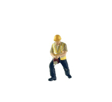 Load image into Gallery viewer, 1:64 Painted Figure Mini Model Miniature Resin Diorama Contruction Worker Sand
