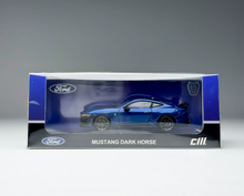 Load image into Gallery viewer, 1:64 CM Blue Dark Horse Mustang Sports Model Diecast Metal Car New Collection
