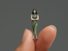 Load image into Gallery viewer, 1:64 Painted Figure Model Miniature Resin Diorama Sand Qipao Beauty Lady Girl
