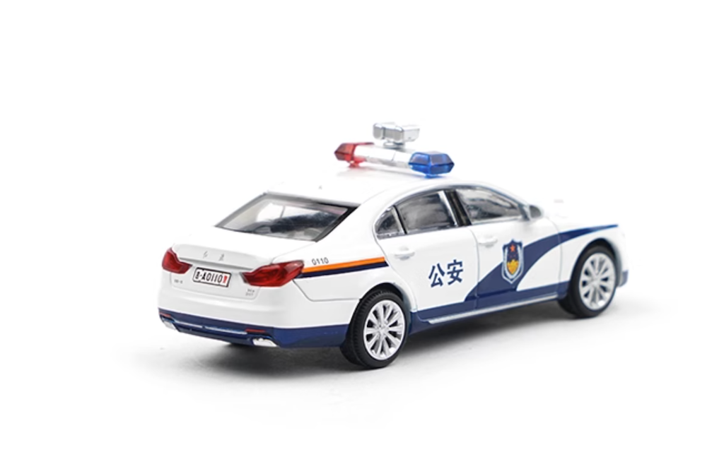 XCARTOYS 1:64 Police HQ Hongqi H7 Sedan Model Toy Metal Car NIP