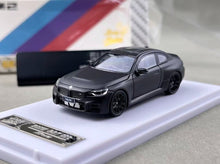 Load image into Gallery viewer, Howie 1:64 Matte Black M2 G87 Coupe Widebody Sport Model Diecast Metal Car New Collection
