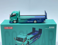 Load image into Gallery viewer, CC 1:64 Blue H300 Tow Flatbed Trailer Truck Model Diecast Metal Car New Collection
