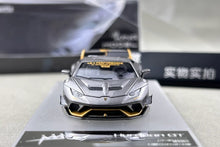 Load image into Gallery viewer, King 1:64 Gray Gold Huracan GT Widebody Sports Model Diecast Metal Car New Collection
