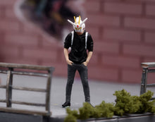 Load image into Gallery viewer, 1:64 Painted Figure Model Miniature Resin Sand cool man boy backpack Style

