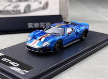 Load image into Gallery viewer, RM 1:64 Blue GT40 Racing Sports Model Diecast Metal Car New Collection
