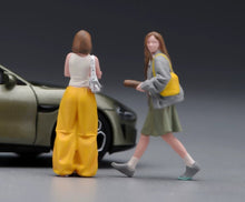 Load image into Gallery viewer, 1:64 Painted Figure Model Miniature Resin Diorama Toy Sand Girlfriend Lady Set
