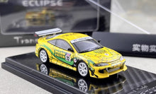 Load image into Gallery viewer, Transcend 1:64 Yellow 1995 Eclipse GS #22 Sports Model Diecast Metal Car New Collection
