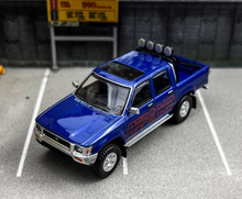Load image into Gallery viewer, Masdi 1:64 Blue Sticker 1994 Hilux LN107 Pickup Truck Model Diecast Metal Car
