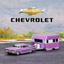 Load image into Gallery viewer, Maisto 1:64 1959 Impala Alameda Traveler Trailer Tow &amp; Go Model Metal Car BN

