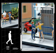 Load image into Gallery viewer, 1:64 Painted Figure Mini Model Toy Miniature Car Scenes Resin Sports Girl Lady
