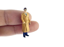 Load image into Gallery viewer, 1:64 Painted Figure Model Miniature Resin Diorama Sand Vintage WindCoat Lady Man New
