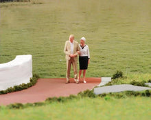 Load image into Gallery viewer, 1:64 Painted Figure Model Miniature Resin Diorama Sand Santa Old Folk Couple Toy
