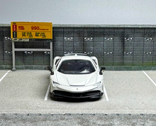 Load image into Gallery viewer, FINE 1:64 White Novitec SF90 Wheel Racing Sports Model Diecast Metal Car New
