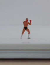 Load image into Gallery viewer, 1:64 Painted Figure Mini Model Miniature Resin Diorama Sand Fighting Boxer Man
