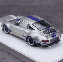 Load image into Gallery viewer, Zincit 1:64 Silver Blue 911 964 Singer DLS Sports Model Diecast Metal Car New Collection
